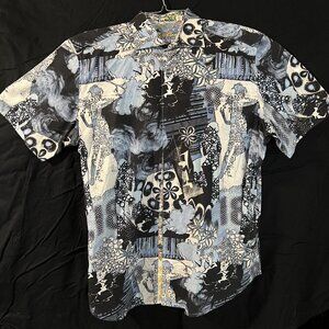 Robert Graham Surf Hawaiian Abstract Floral Short Sleeve Shirt